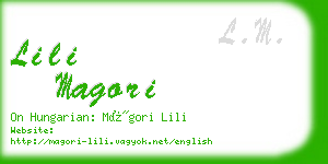 lili magori business card